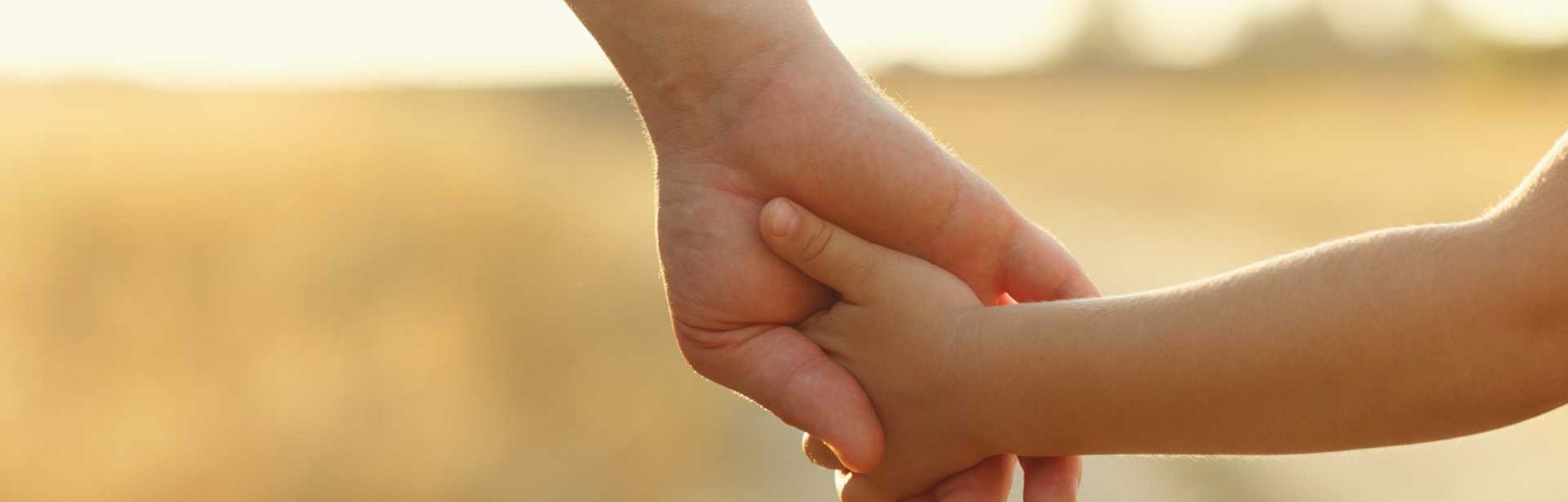 Holding hands after foster family support therapy